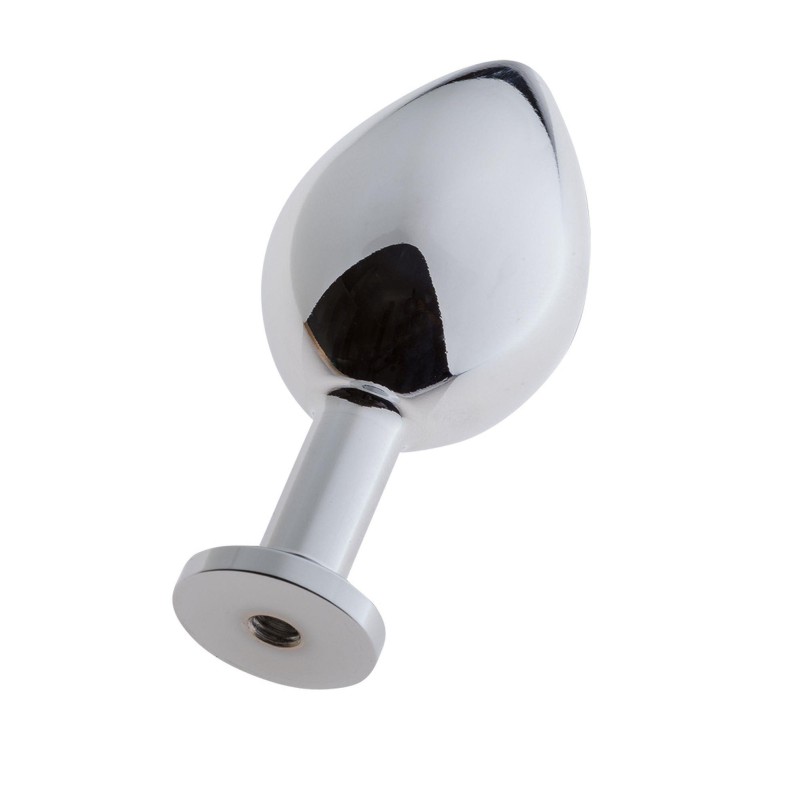 MALESATION Alu-Plug with suction cup medium, chrome